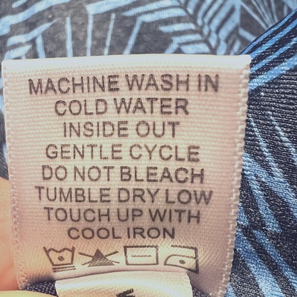 Court Haley-Women's Sports Blue Tropical Skort-Gold/Tennis-Pull On -Sz. Large - Picture 11 of 12